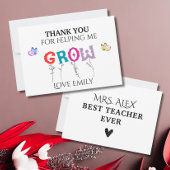 Bedankt om me te helpen de waardering van de leerk