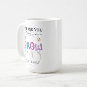 Bedankt om me te helpen de waardering van de leerk koffiemok (Voorkant links)