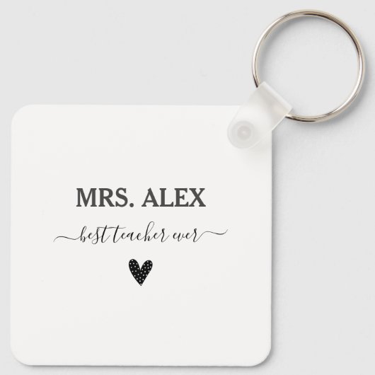 Bedankt om me te helpen de waardering van de leerk sleutelhanger (Achterkant)