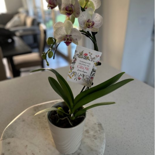 Bedankt om me te helpen groeien docent / Dagopvang