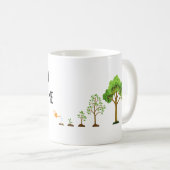 Bedankt om me te helpen groeien - Inspirerend Teac Koffiemok (Voorkant rechts)