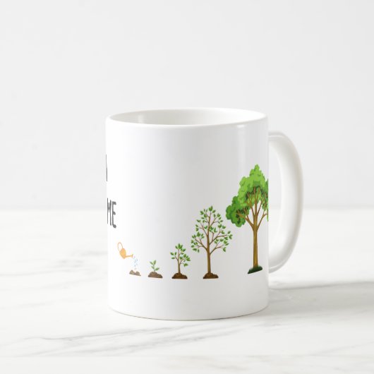 Bedankt om me te helpen groeien - Inspirerend Teac Koffiemok (Voorkant rechts)