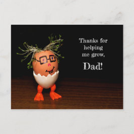 Bedankt om me te helpen groeien, pap Briefkaart