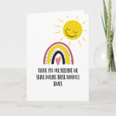 Bedankt om me te helpen met de ziekte van Shine Ca Kaart (Voorkant)