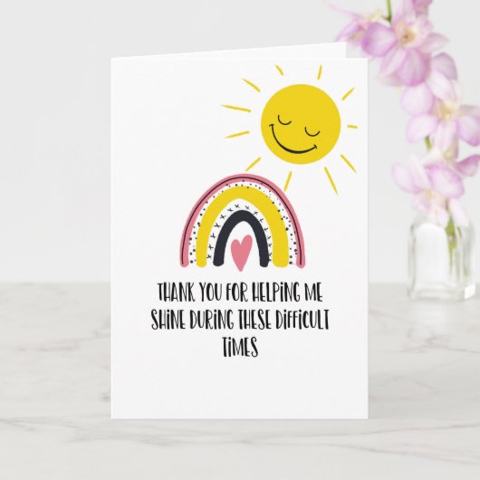 Bedankt om me te helpen met de ziekte van Shine Ca Kaart (Orchidee)