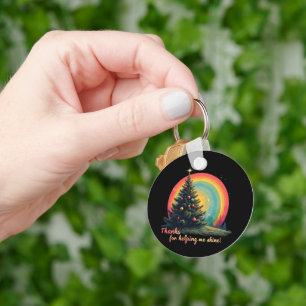 Bedankt om me te helpen mijn oprechte dankbaarheid sleutelhanger