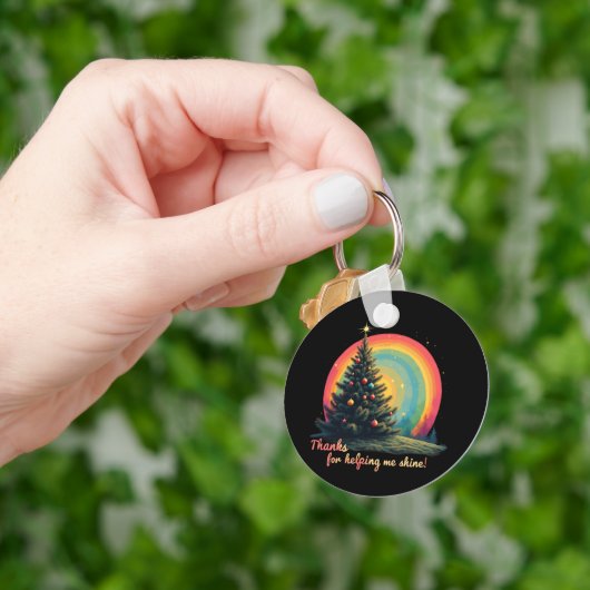 Bedankt om me te helpen mijn oprechte dankbaarheid sleutelhanger (Hand)