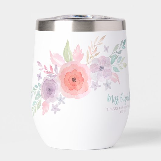 Bedankt om me te helpen waterfles bloeien (Voorkant)