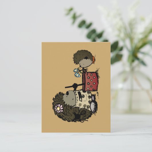 Bedankt om me te voeden mama briefkaart (Staand voorkant)