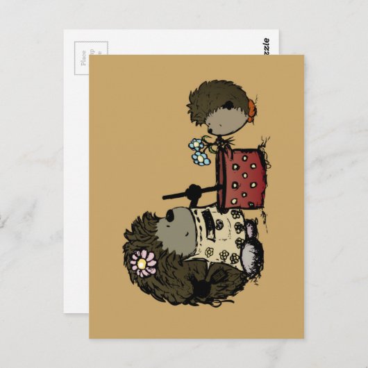 Bedankt om me te voeden mama briefkaart (Voorkant / Achterkant)