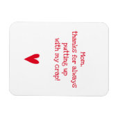 Bedankt om me voor te stellen - Funny Moederdag Magneet (Horizontaal)