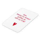 Bedankt om me voor te stellen - Funny Moederdag Magneet (Linkerzijde)