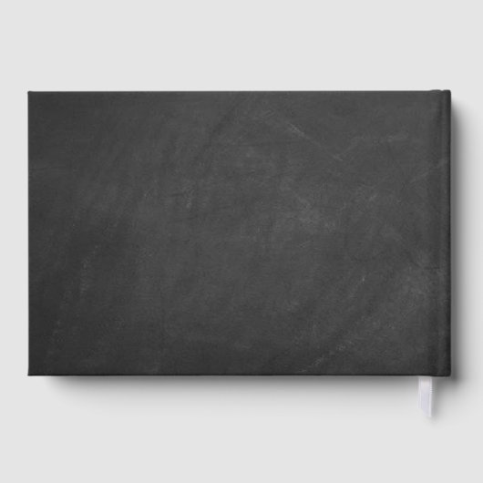 Bedankt om met ons te vieren! Chalkboard Wedding Gastenboek (Achterkant)