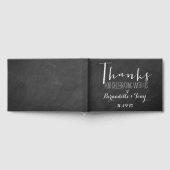 Bedankt om met ons te vieren! Chalkboard Wedding Gastenboek (Volledig)