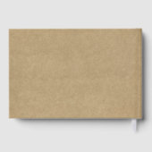 Bedankt om met ons te vieren! Kraft Wedding Gastenboek (Achterkant)