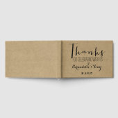 Bedankt om met ons te vieren! Kraft Wedding Gastenboek (Volledig)