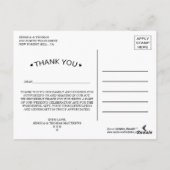 Bedankt om met ons te vieren! Weddenschap Bedankt Briefkaart (Achterkant)
