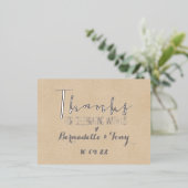 Bedankt om met ons te vieren! Weddenschap Bedankt Folie Uitnodiging Briefkaart (Staand Voorkant)