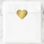 Bedankt om met ons te vieren! Weddenschap Bedankt Hart Sticker (Tas)