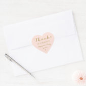 Bedankt om met ons te vieren! Weddenschap Bedankt Hart Sticker (Envelop)