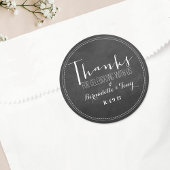 Bedankt om met ons te vieren! Weddenschap Bedankt Ronde Sticker