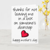 Bedankt om mij niet in een doos te laten liggen, M Kaart (Gele Bloem)