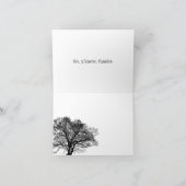 Bedankt om mij niet te vermoorden feestdagen kaart (Binnen)