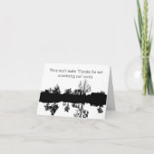 Bedankt om mij niet te vermoorden feestdagen kaart (Voorkant)