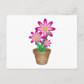 Bedankt om mij te helpen groeien - Happy Flower Briefkaart (Voorkant)