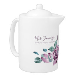 Bedankt om mij te helpen om de theepot van de bloe