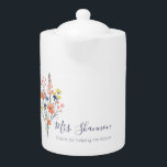 Bedankt om mij te helpen om de theepot van de bloe<br><div class="desc">Show appreciatie met deze mooie waterverf floral,  "Bedankt om me te helpen" theepot! Ideaal voor docenten! Overeenkomende mok beschikbaar!</div>