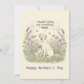 bedankt om mijn alles moeder te zijn kaart (Voorkant)