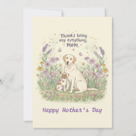 bedankt om mijn alles moeder te zijn kaart