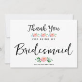 Bedankt om mijn bruidsmeisje te zijn | Eredienster (Voorkant)