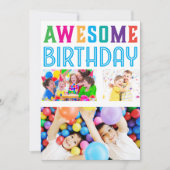 Bedankt om naar ons Geweldige verjaardagsfeest te  Kaart (Voorkant)