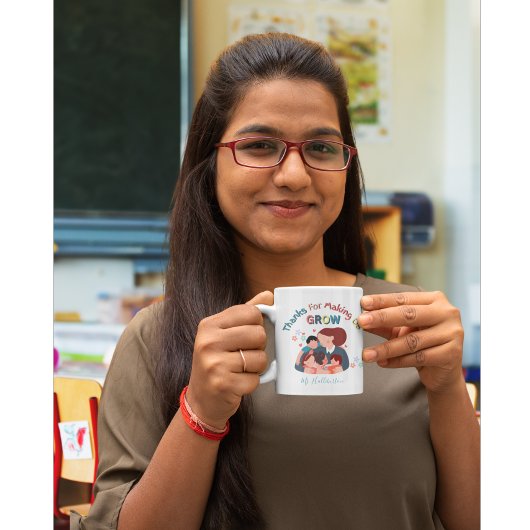 Bedankt om ons de waardering van leerkrachten te d koffiemok