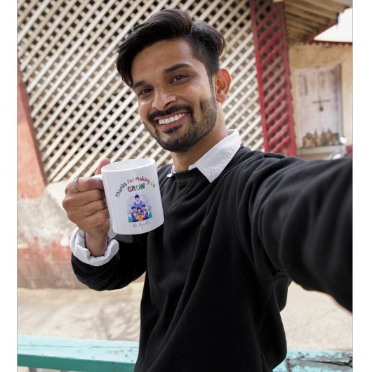 Bedankt om ons de waardering van leerkrachten te d koffiemok