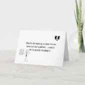 Bedankt om ons er competent uit te laten zien (Voorkant)