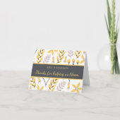 Bedankt om ons te helpen bij het Wenskaart van de  (Voorkant)