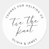 Bedankt om ons te helpen de knoop Stickers Stropda (Voorkant)