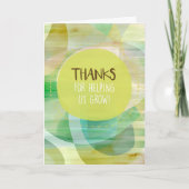 Bedankt om ons te helpen groeien (Voorkant)