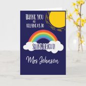 bedankt om ons te helpen helder te schitteren kaart (Gele Bloem)