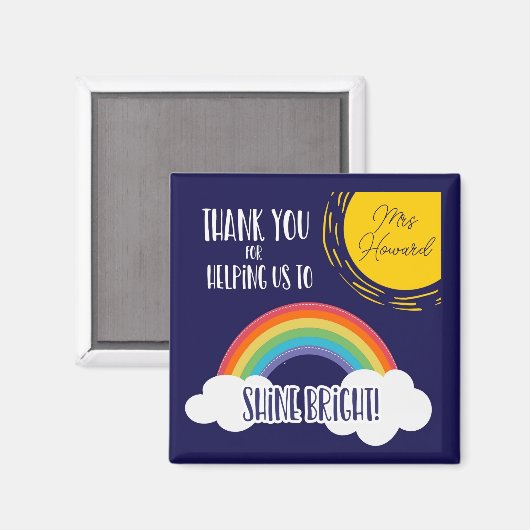 bedankt om ons te helpen helder te schitteren magneet (Voorkant / Achterkant)