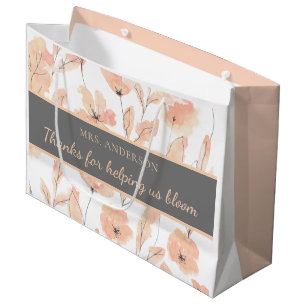 Bedankt om ons te helpen met bloom Gift Bag Groot Cadeauzakje