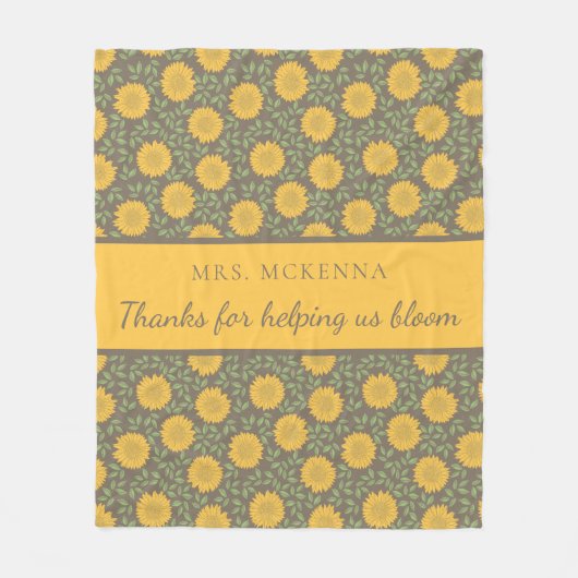 Bedankt om ons te helpen met een knuppels fleece deken (Voorkant)