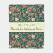 Bedankt om ons te helpen met een knuppels fleece deken (Voorkant)