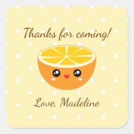 Bedankt om Oranje te komen Vierkante Sticker