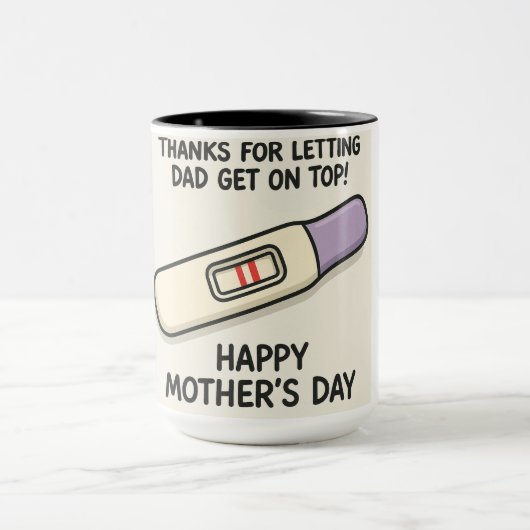 Bedankt om papa op de top te laten komen mok (Midden)