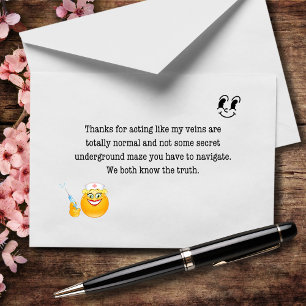 Bedankt om te doen alsof mijn aderen geen afval zi