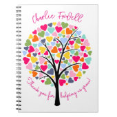 Bedankt om te helpen bij het kweken van kleurrijke notitieboek (Voorkant)